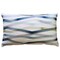 Pillow D�cor Wandering Lines Deep Sea Throw Pillow 12x19 Inches Square, Complete Pillow with Polyfill Pillow Insert